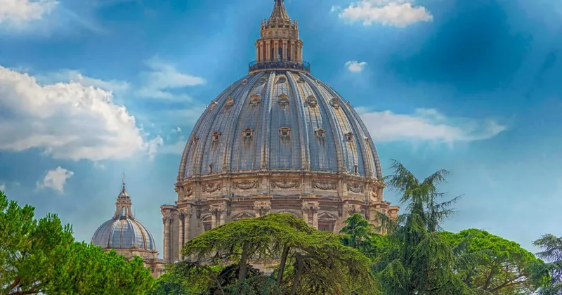 St Peter's and the papal tombs, dome optional